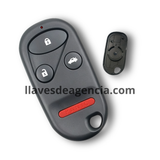 Carcasa de reemplazo para control remoto Honda CR-V, Element, Acura CL, RL, TL, MDX, Accord 1997-2002, diseño de 4 botones con cajuela, batería en el centro de la tapa trasera