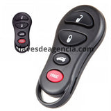 Carcasa de repuesto 4 botones para llave Chrysler 300, 300M, Sebring, PT Cruiser, Concord, Intrepid, Dodge Neon, Stratus, Viper, Ram, Dakota, Jeep Cherokee, Liberty 2001-2004. Material ABS resistente, compatible con control remoto original, fácil instalación sin programación. Envío rápido en México.