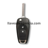 Carcasa llave abatible tipo navaja Chevrolet Aveo 2014-2018 Cruze 2016-2019 2 botones abrir cerrar llave manual vista frontal