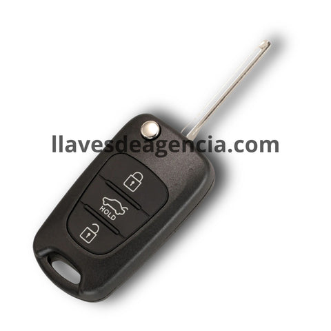 Carcasa para llave Hyundai Kia 3 botones Attitude Accent Verna 2012-2014 repuesto compatible