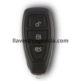 Carcasa para llave inteligente presencia Ford Focus Escape Fiesta Mondeo CMax Galaxy Transit Kuga 2010-2020 3 botones abrir cerrar cajuela repuesto keyless