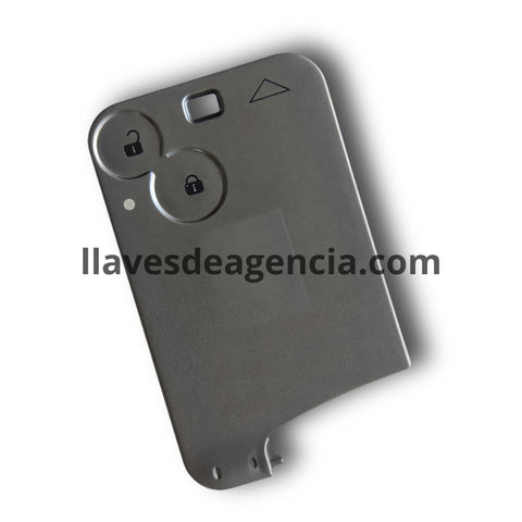 Carcasa de reemplazo para llave inteligente presencia Renault 3 botones compatible con Clio, Logan, Megane, Scenic, Laguna, Espace, incluye lámina virgen sin cortar, material ABS resistente, repuesto de calidad