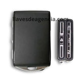 Vista interna de carcasa llave inteligente Volvo 4 botones mostrando compartimento para transferir componentes electrónicos originales