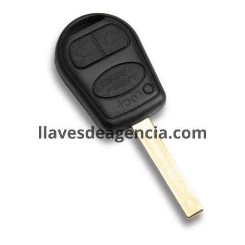 Carcasa de repuesto para llave Land Rover 3 botones compatible con L322 Vogue HSE Sport Range Hover 2002-2008 con membrana impermeable protectora