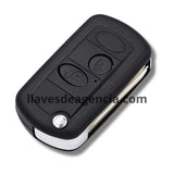 Detalle de carcasa llave Land Rover mostrando membrana impermeable protectora en el cierre contra agua mojadas y caídas