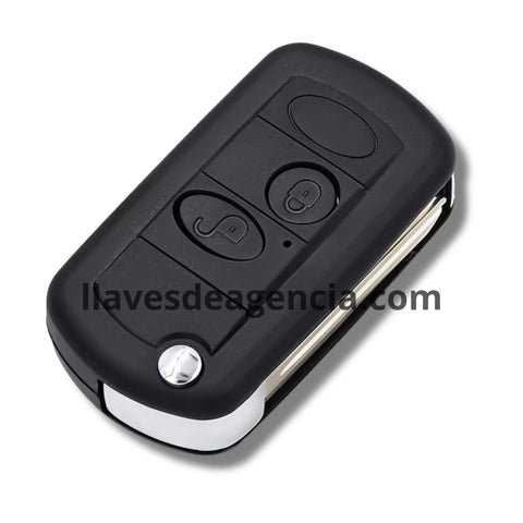 Detalle de carcasa llave Land Rover mostrando membrana impermeable protectora en el cierre contra agua mojadas y caídas