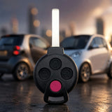 Carcasa llave Mercedes-Benz Smart Fortwo 4 botones vista trasera