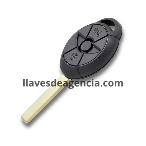 Carcasa de repuesto para llave Mini Cooper S R50 R53 2005-2007 con 3 botones abrir cerrar cajuela, membrana impermeable protectora contra agua y caídas