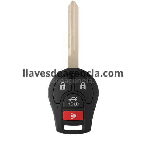 Carcasa para llave Nissan 4 botones abrir cerrar cajuela pánico Sentra Altima Rogue Maxima Patrol Navara Micra Juke March Qashqai Tiida X-Trail repuesto