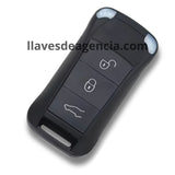 Vista interna de carcasa llave Porsche Cayenne GTS mostrando compartimento para transferir componentes electrónicos originales