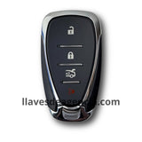 Carcasa llave presencia Chevrolet Equinox 2018-2019 - 4 botones con arranque remoto, cajuela y pánico, repuesto compatible