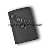 Carcasa de reemplazo para llave Renault 3 botones compatible con Koleos Scenic III Fluence Captur 2009-2013 con lámina virgen