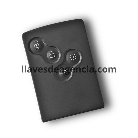 Carcasa de reemplazo para llave Renault 3 botones compatible con Koleos Scenic III Fluence Captur 2009-2013 con lámina virgen
