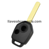 Carcasa hueca de reemplazo para llave Subaru 2 botones con corte regata torneado sin botonera interna compatible con Forester Outback Legacy Impreza STI Crosstrek pick-up y hatchback vista detallada