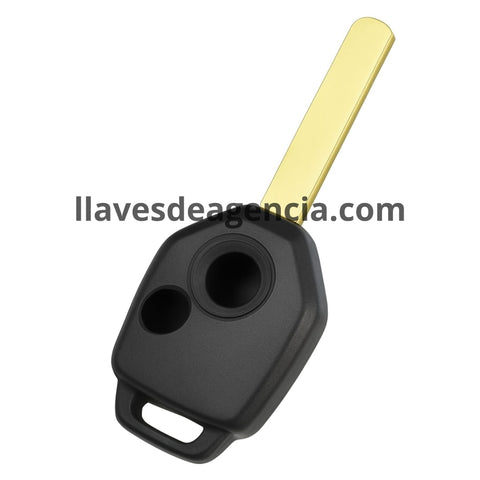 Carcasa hueca de reemplazo para llave Subaru 2 botones con corte regata torneado sin botonera interna compatible con Forester Outback Legacy Impreza STI Crosstrek pick-up y hatchback vista detallada
