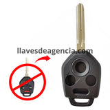 Carcasa de reemplazo para llave Subaru 4 botones con pánico y corte derecho compatible con WRX Outback Legacy Forester Impreza Tribeca XV Crosstrek