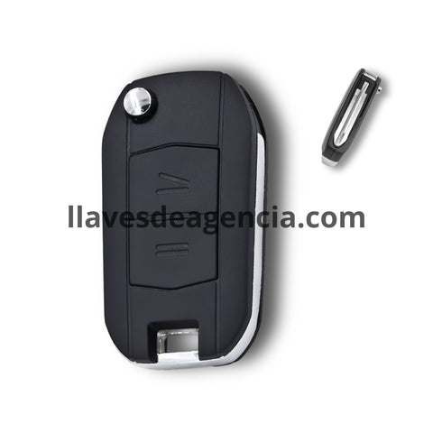 Carcasa llave tipo navaja abatible Chevrolet Corsa Opel Combo Tigra Meriva Agila Vauxhall 2 botones negro 2000-2007 México