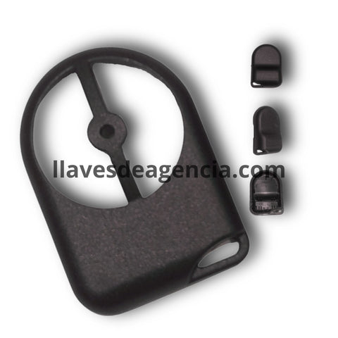 Carcasa de reemplazo para control remoto Nissan Tsuru Sentra Frontier 2 botones tapa trasera ancha para batería 27A abrir cerrar sin botonera