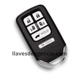Carcasa de reemplazo llave inteligente presencia 6 botones Honda Odyssey 2014-2021 abrir cerrar cajuela pánico puerta lateral izquierda derecha corredizas sin electrónica