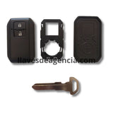 Vista interna de carcasa llave inteligente Suzuki 2 botones mostrando compartimento para transferir componentes electrónicos originales