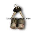 Vista detalle cilindro cerradura Chevrolet sin orejas tipo TW mostrando mecanismo interno de tambor, refacción GM original de alta calidad para modelos 1992-1994