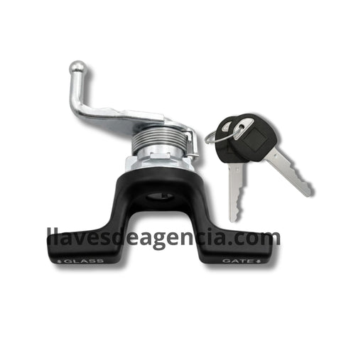 Detalle cilindro chapa cajuela tipo mariposa Chevrolet Blazer 1982-1994 original TL1574