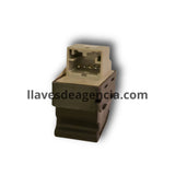 Vista posterior de switch control eléctrico cristales tipo original TW para Volkswagen Lupo Cross Fox Jetta A4 Seat Córdoba mostrando conector plug and play, botonera elevalunas sencillo