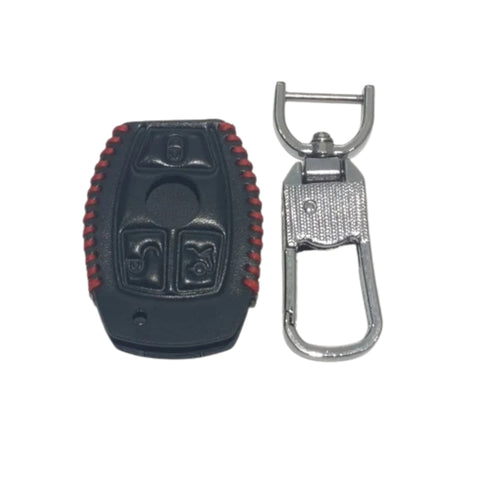 Funda protector piel genuina para llave Mercedes Benz 3 botones Clase C E S G M R L SL Sprinter premium elegante