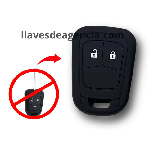 Funda protector silicón llave 2 botones Chevrolet Camaro Sonic Cruze Malibu Volt Spark Equinox Aveo Opel Vauxhall Astra Insignia colores intensos antiderrapante impermeable México