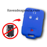 Funda protector de silicón antiderrapante para llave inteligente 4 botones abrir cerrar cajuela pánico Chevrolet Silverado Suburban Tahoe GMC Yukon Sierra Cadillac Escalade, calidad de horno resistente a altas temperaturas caídas golpes y mojadas