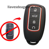 Funda protectora de silicón antiderrapante grado horno para llave inteligente Chery 4 botones con arranque remoto a distancia color negro resistente a altas temperaturas compatible con Tiggo 8 Pro 7 Pro Plus 5 Plus Arrizo Omoda C5