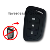 Funda protectora de silicona negra antiderrapante para llave de presencia smart key MG de 3 botones cerrar abrir cajuela resistente a caídas y golpes calidad horno premium