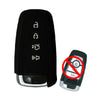 Funda Protectora de Silicona Negra para Llave Inteligente Ford 4 Botones - Antideslizante Resistente a Altas Temperaturas