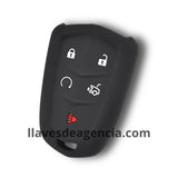 Funda protector de silicón antideslizante para llave Cadillac CT6 ATS CTS XTS SRX XT5 Escalade Corvette C7 5 botones 2015-2019 calidad de horno resistente a altas temperaturas