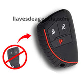 Funda protector de silicón antideslizante para llave inteligente Buick GMC Chevrolet Envision Plus Envision S 3 botones cerrar abrir pánico calidad de horno resistente a altas temperaturas