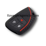 Funda protector de silicón antideslizante para llave inteligente Buick GMC Chevrolet Envision Plus Envision S 3 botones cerrar abrir pánico calidad de horno resistente a altas temperaturas