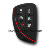 Funda protectora de silicón antiderrapante para llave Chevrolet Tahoe, Suburban, GMC Yukon, Buick Envision, Cadillac, Honda Prologue 2020-2023, diseño de 6 botones, resistente a altas temperaturas