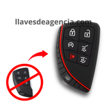 Funda protectora de silicón antiderrapante para llave Chevrolet Tahoe, Suburban, GMC Yukon, Buick Envision, Cadillac, Honda Prologue 2020-2023, diseño de 6 botones, resistente a altas temperaturas