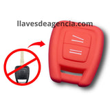 Funda silicón llave 3 botones Chevrolet Astra Zafira Opel Vauxhall Vectra Omega rojo antiderrapante impermeable resistente México