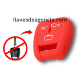 Funda silicón llave 3 botones Chevrolet Astra Zafira Opel Vauxhall Vectra Omega rojo antiderrapante impermeable resistente México