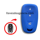 Funda silicón azul antiderrapante llave Chevrolet Cruze Spark Onix Volt Aveo Sonic Presencia