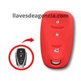 Funda silicón rojo antiderrapante llave Chevrolet Cruze Spark Onix Volt Aveo Sonic Presencia