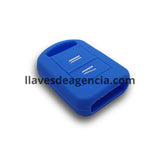 Funda silicón llave Chevrolet Opel Vauxhall 2 botones azul antiderrapante impermeable resistente temperatura alta calidad México