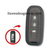 Funda silicón negro llave inteligente Chevrolet Captiva Groove Blazer Optra 3 botones cajuela