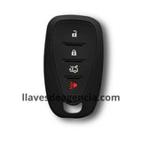 Funda de silicón antiderrapante grado horno para llave inteligente compatible con Chevrolet Malibu XL Equinox Cruze Spark Sonic Camaro Volt Bolt Captiva Impala Trax Orlando Tahoe Suburban Traverse con protección resistente a altas temperaturas golpes caídas y humedad