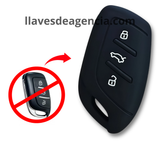 Funda protectora silicón negro antideslizante para llave inteligente MG4 MG5 MG6 ZS EV HS EHS ZX GT 3 botones - Calidad horno resistente altas temperaturas
