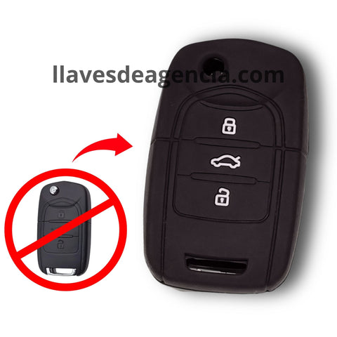 Funda de silicón antiderrapante grado horno para llave de 3 botones cerrar abrir cajuela compatible con Wuling Hongguang Baojun 630 730 560 310 S S1 S3 730 Plus Buick 360 510 530 560 E100 E200 con protección resistente a altas temperaturas