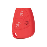 Funda silicón roja antideslizante Mercedes Benz Clase B C E ML S CLK CL calidad horno