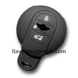 Funda silicón calidad horno para llave Mini Cooper, resistente a altas temperaturas caídas golpes y agua, color negro