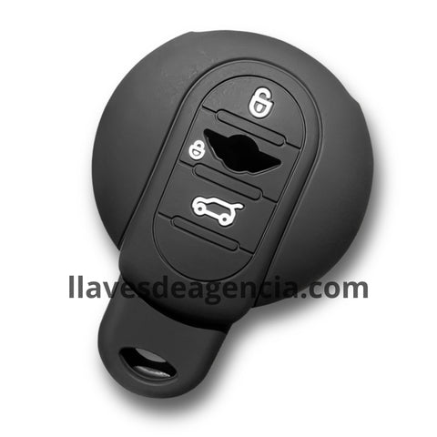 Funda silicón calidad horno para llave Mini Cooper, resistente a altas temperaturas caídas golpes y agua, color negro